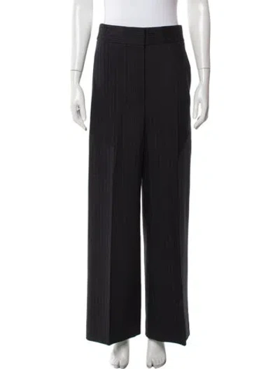 Pre-owned Khaite Virgin Wool Wide Leg Pants In Gray