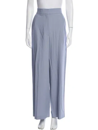 Pre-owned Khaite Virgin Wool Wide Leg Pants W/ Tags In Blue