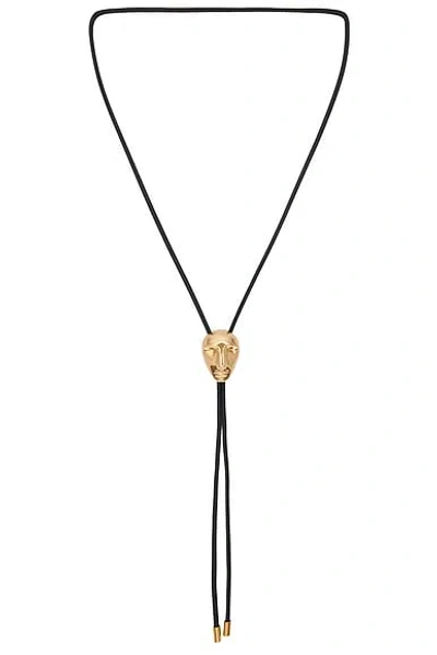 Khaite Visage Bolo Tie In Antique Gold