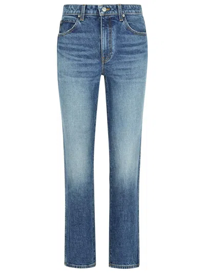 Khaite Viv Blue Cotton Jeans
