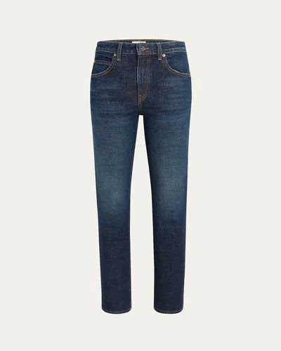 Khaite Viv Slim-leg Ankle Jeans In Blue