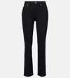 Khaite Viv Straight Jeans In Black