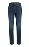 Khaite Viv Slim-leg Ankle Jeans In Dark Wash
