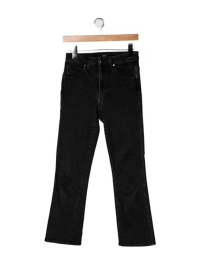 Pre-owned Khaite Vivian Flared Jeans In Black