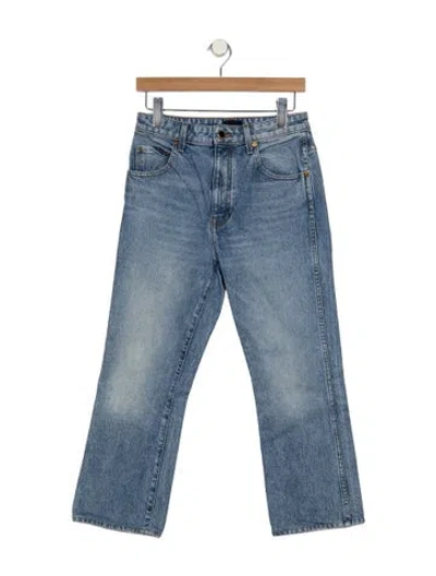 Pre-owned Khaite Vivian Flared Jeans In Blue