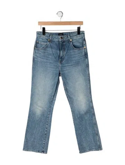 Pre-owned Khaite Vivian Flared Jeans In Blue