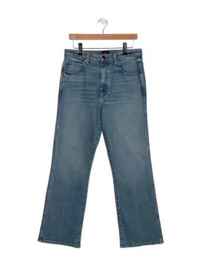 Pre-owned Khaite Vivian Flared Jeans In Blue