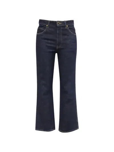 Pre-owned Khaite Vivian Flared Jeans In Blue