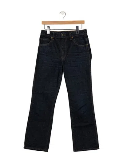Pre-owned Khaite Vivian Flared Jeans In Blue