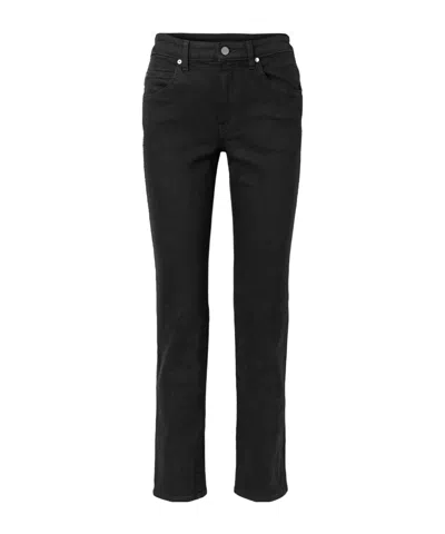 Khaite Vivian Mid-rise Slim-leg Jeans In Black
