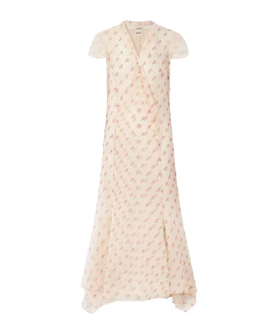 Khaite V-neck Dress In Multi