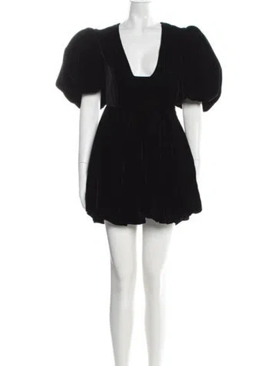 Pre-owned Khaite V-neck Mini Dress In Green