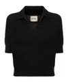 Khaite V-neck Pullover In Black