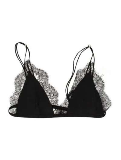 Pre-owned Khaite V-neck Sleeveless Sports Bra In Black