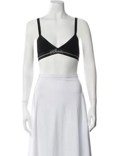 Pre-owned Khaite V-neck Sleeveless Sports Bra In Neutrals