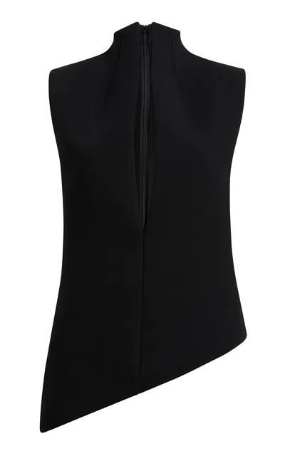 Khaite Von Asymmetric Crepe Top