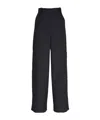 Khaite Waistband Loop Casual Pants In Black