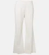 Khaite Walter Cotton Canvas Flared Pants