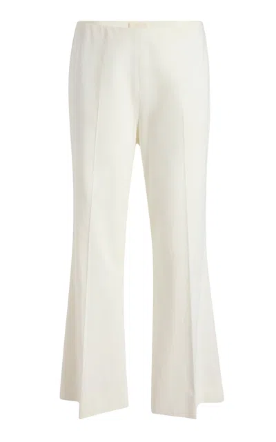 Khaite Walter Cotton-canvas Pants In White