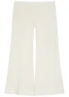 Khaite Walter Flared-leg Cotton Trousers In Pink