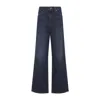 Khaite Womens Benson Bonnie Straight-leg Denim-blend Jeans In Blue