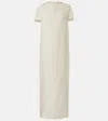 Khaite Webster Silk And Cotton Organza Maxi Dress In White