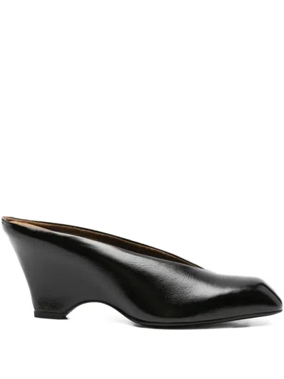 KHAITE WEDGE-HEEL MULES