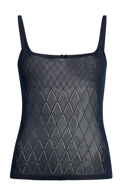 Khaite Wendi Scoop-neck Tank Top In Black