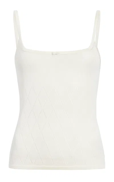 Khaite Wendi Scoop-neck Tank Top In White