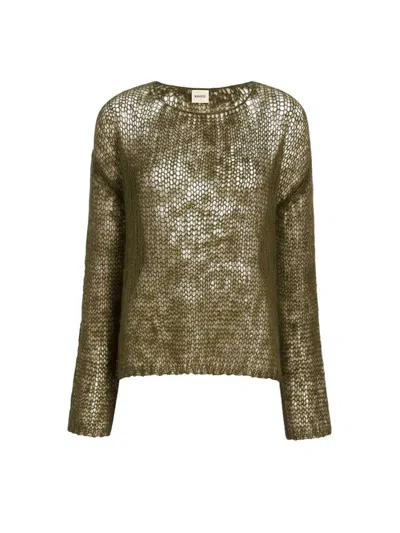 Khaite Wendy Sweater In Green