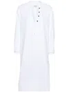 Khaite White Cotton Dress In White