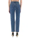 Khaite Abigail High-rise Straight Jeans In Blue