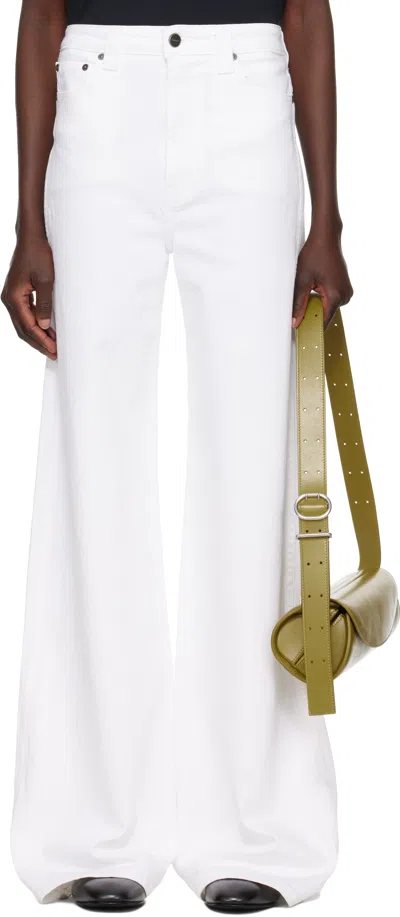 Khaite White Dane Stretch Jeans