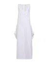 Khaite Kenith Cotton Dress In White