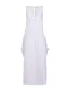Khaite Kenith Cotton Dress In White