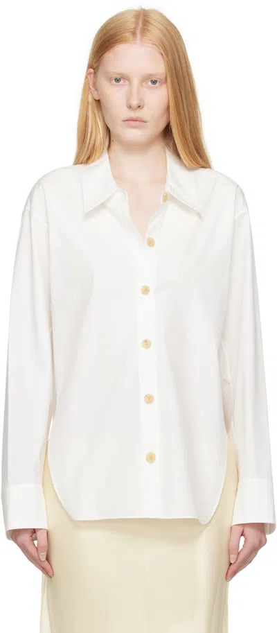 Khaite Womens Multicolor Stripe Herschel Striped Silk Shirt Xs In