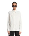 Khaite Ivy Cotton-poplin Shirt In White