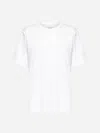 Khaite Womens White Mae Brand-patch Cotton-jersey T-shirt