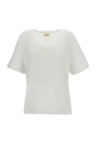 Khaite White Linda T-shirt