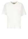 Khaite Womens White Mae Brand-patch Cotton-jersey T-shirt
