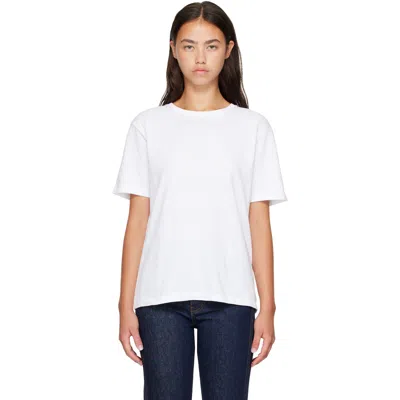 Khaite White Mae T-shirt In 100 White