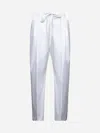 Khaite White Poplin Trenton Trousers