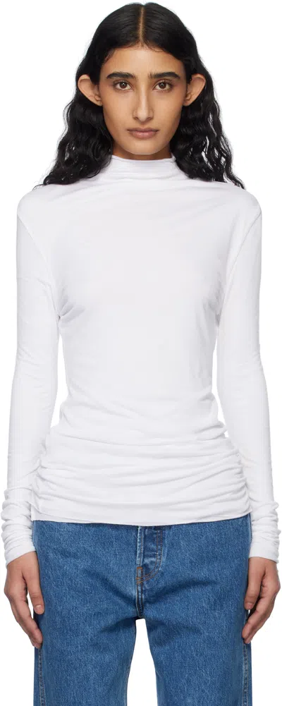 Khaite White Rolina Top In 100 White