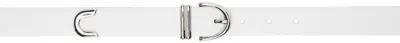 Khaite White 'the Bambi' Belt In 131 Optic White