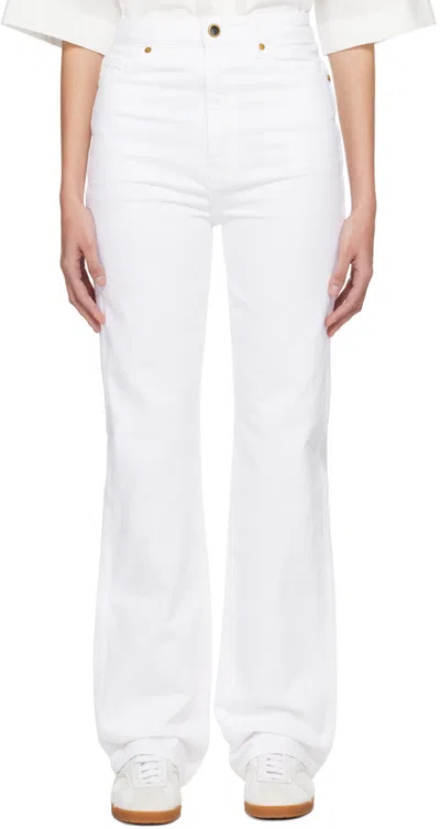 KHAITE WHITE 'THE DANIELLE' JEANS
