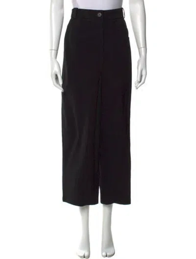 Pre-owned Khaite Wide Leg Pants In Black