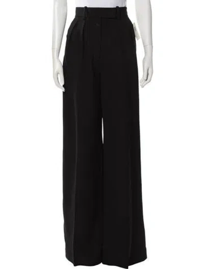 Pre-owned Khaite Wide Leg Pants In Black