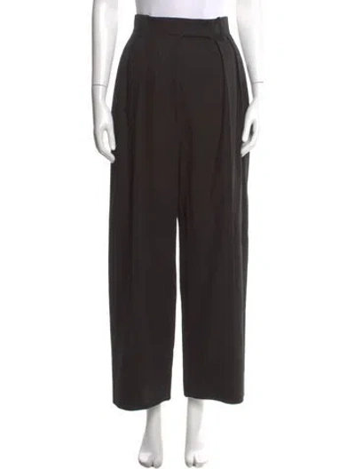 Pre-owned Khaite Wide Leg Pants In Black