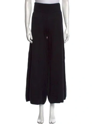 Pre-owned Khaite Wide Leg Pants In Black