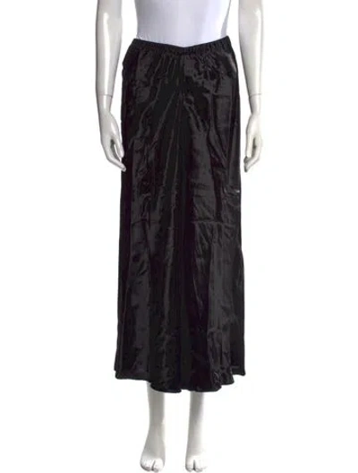 Pre-owned Khaite Wide Leg Pants In Black